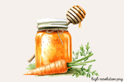 Carrot Watercolor Clipart PNG Product Image 1