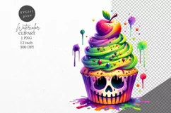 Halloween clipart, Cupcake clipart, Autumn clipart Product Image 1