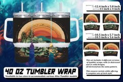 Vintage Floral Tumbler 40oz: Playful Charm Product Image 1