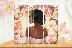 Black Girl Magic Black Woman Positive mind 20oz Tumbler wrap Product Image 1