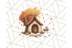 Autumn Treehouse & Woodland Cabin PNG Clipart Product Image 4