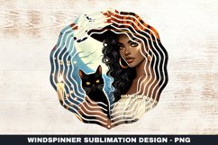 Halloween Witch Wind Spinner Sublimation Design Product Image 1