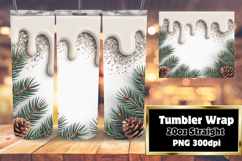 STUNNING 20oz PNG Tumbler Template , Christmas Product Image 1