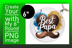 Dynamic Round Design for Coaster Artwork , Father&#039;s Day Product Image 1