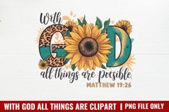 With God All Things Are Possible PNG Product Image 1