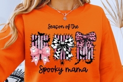 Preppy Coquette Halloween Bows PNG | Spooky Mama Sublimation Product Image 7