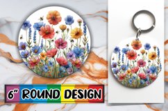 Elegant Floral Keychain Design Product Image 1