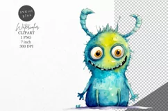 Halloween clipart, Monster clipart, Kids Halloween Product Image 1