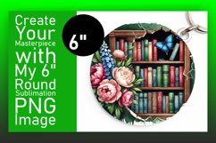 Sophisticated Circle PNG Car Coaster , Books Product Image 1