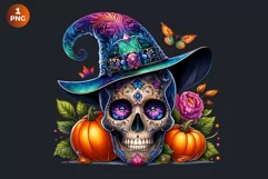 Sugar Skull clipart, Day of the Dead Clipart, halloween Product Image 2