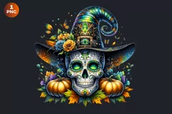 Sugar Skull clipart, Day of the Dead Clipart, halloween Product Image 2