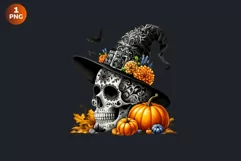 Sugar Skull clipart, Day of the Dead Clipart, halloween Product Image 2