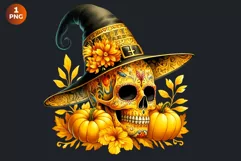 Sugar Skull clipart, Day of the Dead Clipart, halloween Product Image 2