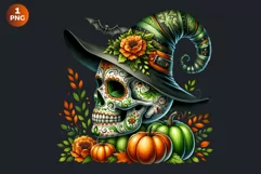 Sugar Skull clipart, Day of the Dead Clipart, halloween Product Image 2