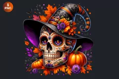 Sugar Skull clipart, Day of the Dead Clipart, halloween Product Image 2