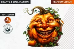 Halloween clipart, Pumpkin clipart, Cute kids Halloween PNG Product Image 1