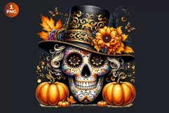 Sugar Skull clipart, Day of the Dead Clipart, halloween Product Image 2