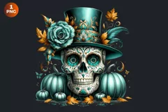 Sugar Skull clipart, Day of the Dead Clipart, halloween Product Image 2
