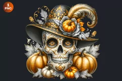 Sugar Skull clipart, Day of the Dead Clipart, halloween Product Image 2