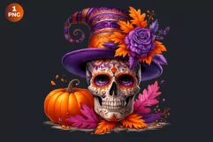 Sugar Skull clipart, Day of the Dead Clipart, halloween Product Image 2