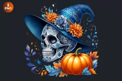 Sugar Skull clipart, Day of the Dead Clipart, halloween Product Image 2