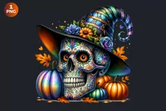 Sugar Skull clipart, Day of the Dead Clipart, halloween Product Image 2