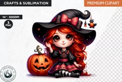 Halloween Clipart, witch clipart, Autumn clipart,pumpkin Product Image 1