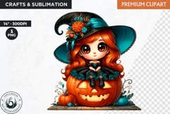 Halloween Clipart, witch clipart, Autumn clipart,pumpkin Product Image 1