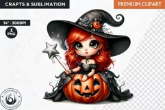 Halloween Clipart, witch clipart, Autumn clipart,pumpkin Product Image 1
