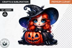 Halloween Clipart, witch clipart, Autumn clipart,pumpkin Product Image 1