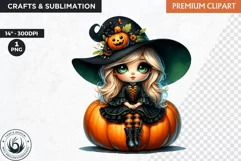 Halloween Clipart, witch clipart, Autumn clipart,pumpkin Product Image 1