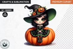 Halloween Clipart, witch clipart, Autumn clipart,pumpkin Product Image 1