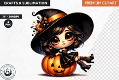 Halloween Clipart, witch clipart, Autumn clipart,pumpkin Product Image 1