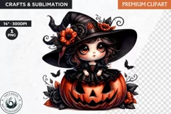 Halloween Clipart, witch clipart, Autumn clipart,pumpkin Product Image 1