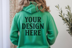 Irish Green Gildan 18500 Hoodie Sweatshirt Mockup, Unisex Product Image 1