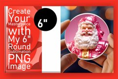 Sparkling Keychain Charms 3D Inflated Puff Santa Claus Magic Product Image 1