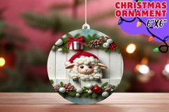 Sheep Sublimation Extravaganza: 3D Round Decor Product Image 1