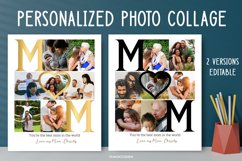 Personalized Mom Photo Collage, Mother's Day Gift For Mom Product Image 1