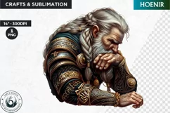Hoenir Viking God Clipart,Norse mythology,celtic sublimation Product Image 1