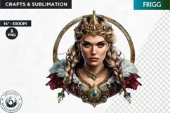 Frigg Viking Goddess Clipart,Norse mythology, celtic clipart Product Image 1