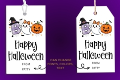 Editable Halloween Boo Gram &amp; Halloween Gift tag Product Image 5