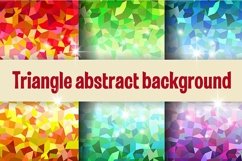 Multicolor triangular digital paper mosaic background Product Image 1