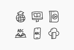 E-Learning Hand-Drawn Doodle Icons Product Image 3