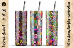 10 Pack Tumbler Bundle 3, 20 Oz Skinny Tumbler Sublimation Product Image 8