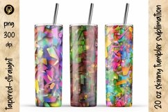 20 Oz Abstract Skinny Tumbler Bundle 15.6 Packs In One Product Image 6