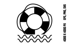 Line Lifebuoy Icon Product Image 1