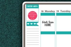 Work from Home Planner Sticker I Script Planner Stickers Product Image 2