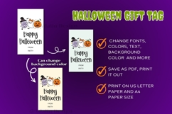 Editable Halloween Boo Gram &amp; Halloween Gift tag Product Image 6