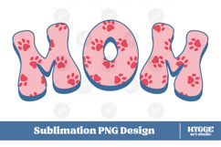 American Mom 4th of July USA Cat Dog Paw DTF Sublimation Product Image 1