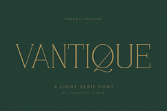 Vantique - Serif Font Product Image 1